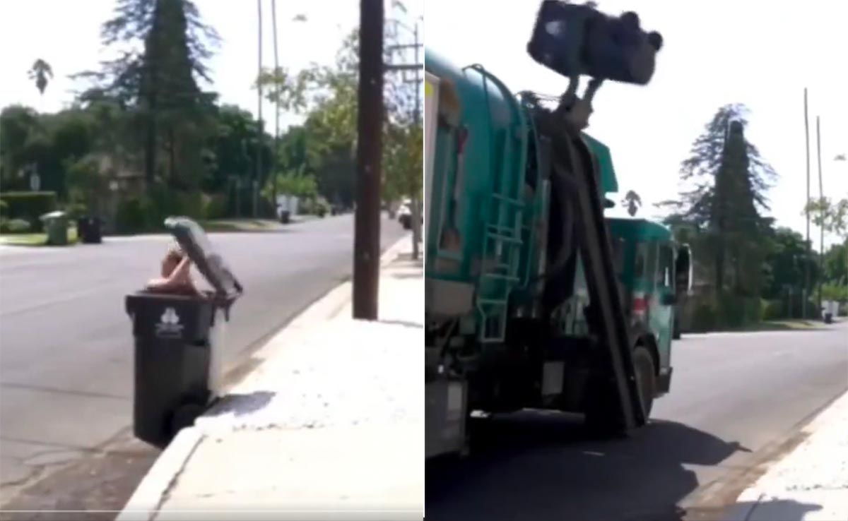 Reel बनाने के चक्कर में डस्टबीन में बैठ गई लड़की, तभी कचरे वाली गाड़ी आई और कचरे में डाल दी