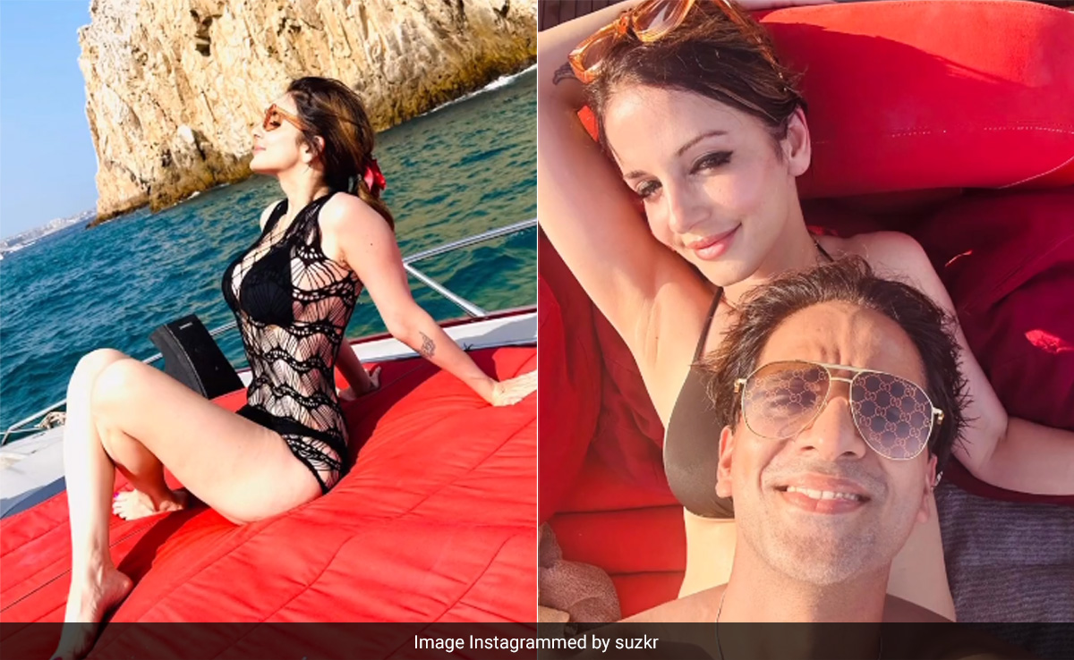 Inside Sussanne Khan's Beach Holiday With Boyfriend Arslan Goni