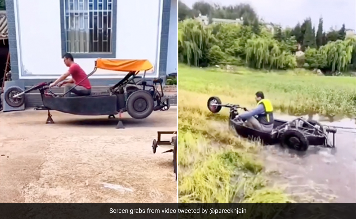 जुगाड़ से बना दी अनोखी बाइक, पानी में जाते ही बन जाती है बोट, कई देश कर रहे इस गाड़ी की डिमांड जुगाड़ से बना दी अनोखी बाइक, पानी में जाते ही बन जाती है बोट, कई देश कर रहे इस गाड़ी की डिमांड