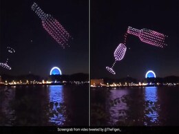 Watch: Hundreds Of Drones Create Stunning Formation To Mark Wine Festival In France Watch: Hundreds Of Drones Create Stunning Formation To Mark Wine Festival In France