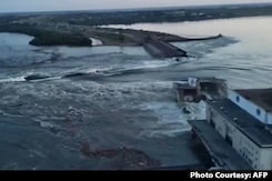 Ukraine Accuses Russia Of Destroying Key Dam Ukraine Accuses Russia Of Destroying Key Dam