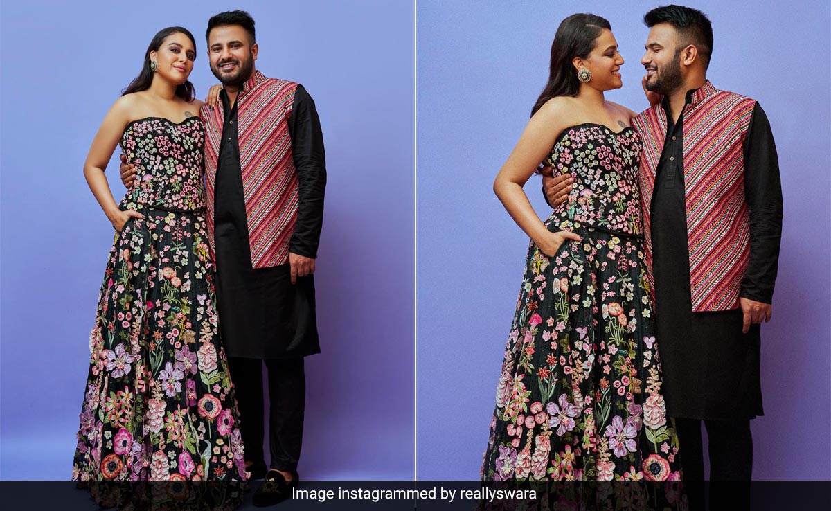 Before They Were Mom And Dad-To-Be, Swara Bhaskar and Fahad Ahmad Twinned In Black Patterned Ensembles