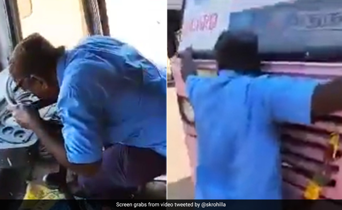 Watch: Tamil Nadu Driver Kisses Steering Wheel, Hugs Bus On His Retirement Day