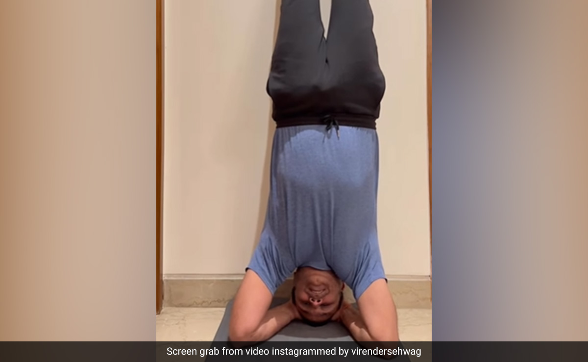 Virender Sehwag, Pragyan Ojha Celebrate International Yoga Day