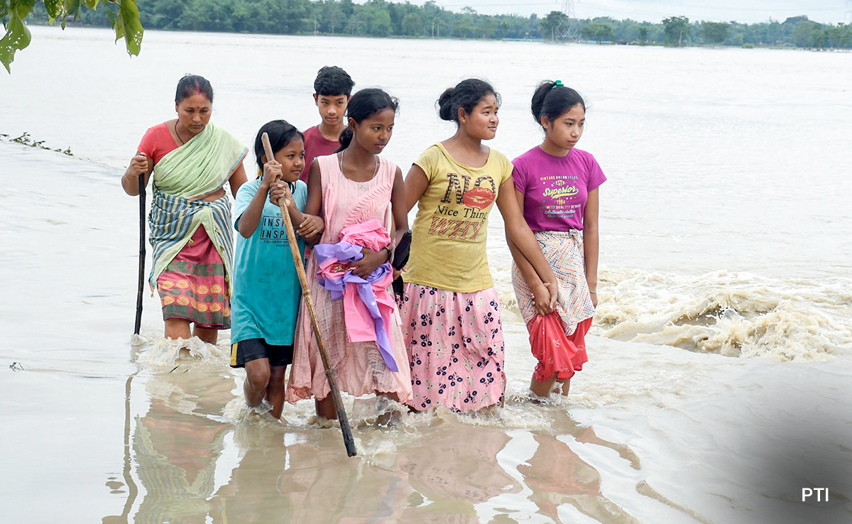 Flood Situation Remains Grim In Assam, Nearly 1.2 Lakh Hit