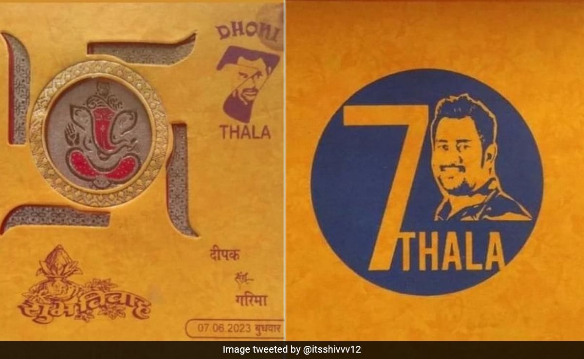 Chhattisgarh Man Prints MS Dhoni's Photo On His Wedding Card, Pic Goes Viral