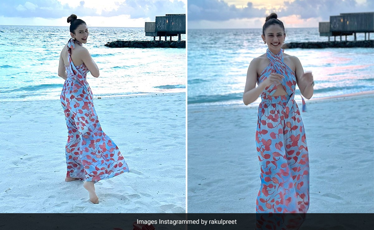 Rakul Preet Singh's "Magic Light Magic Moments" In Maldives Comes Partly From Her Chic Printed Jumpsuit
