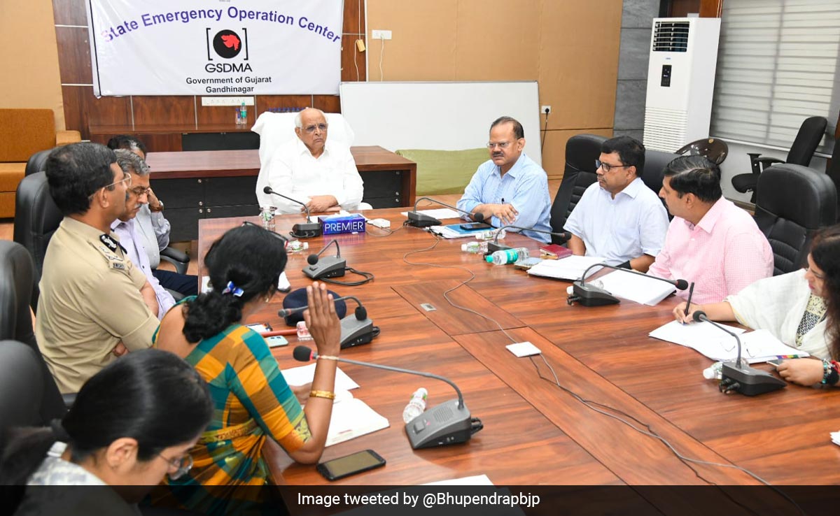 Gujarat Chief Minister Chairs Meet After Cyclone Biparjoy Landfall