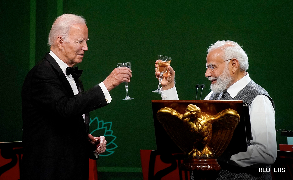 At White House Dinner, Biden, PM Modi Raise A Toast To "Great Friendship"
