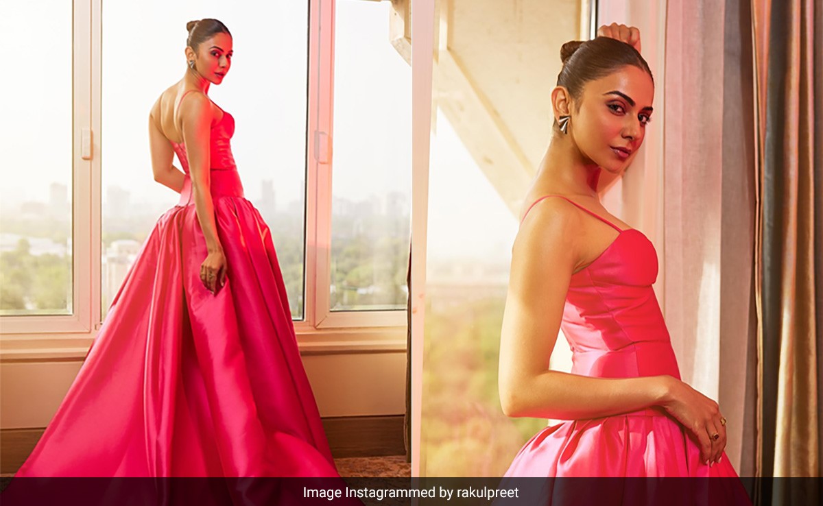 Rakul Preet Singh's Flouncy Pink Gown Can Fashionably Combat Our Midweek Blues