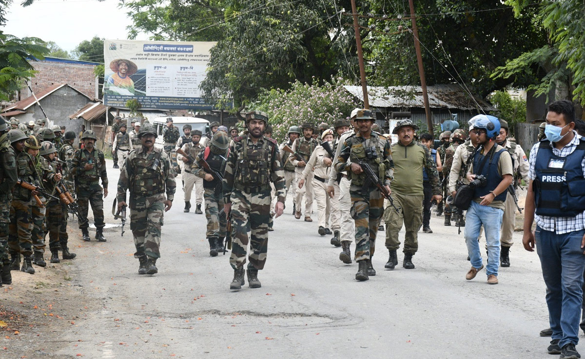 1 Killed As Mob Tries To Loot Weapons From Security Camp In Manipur