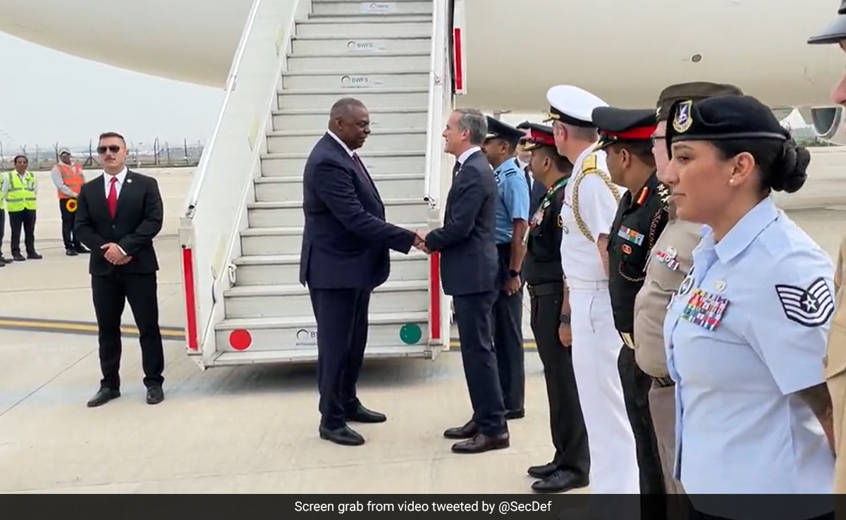 US Defence Secretary Arrives In India, To Hold Talks With Rajnath Singh