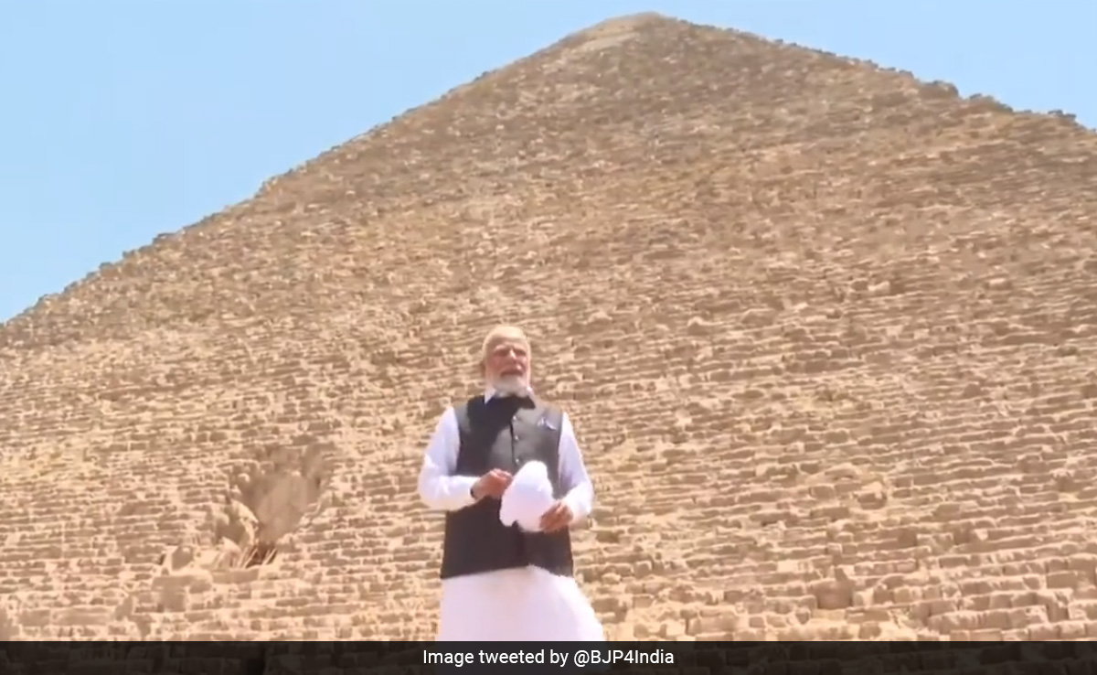 Watch: PM Modi Visits Pyramids Of Giza In Cairo