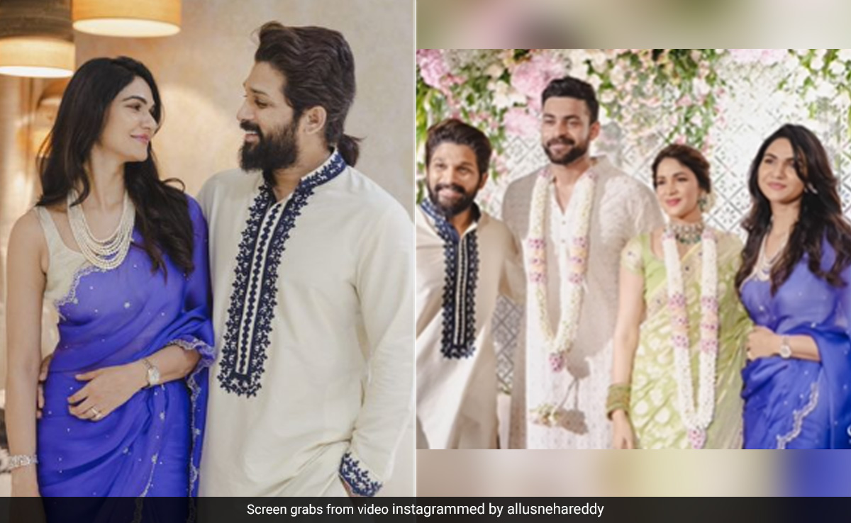 ICYMI: Allu Arjun And Wife Sneha's Pics From Varun Tej's Engagement