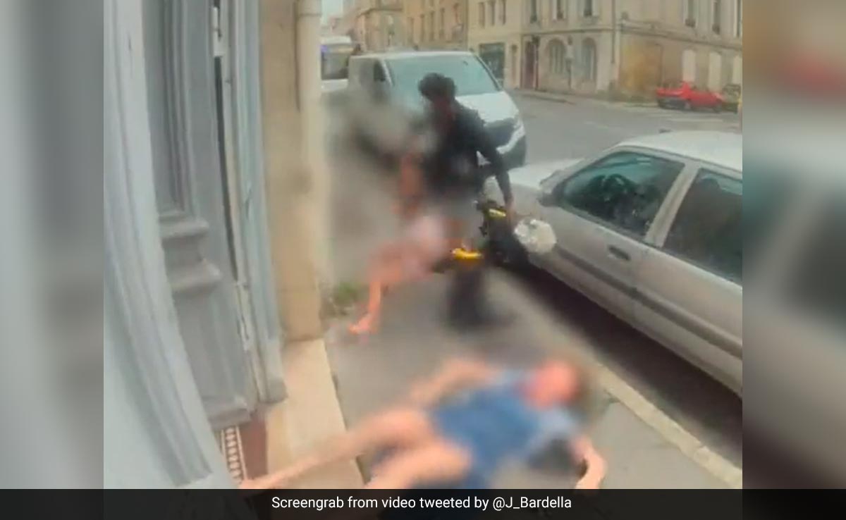 Violent Attack Caught On Camera: Elderly Woman Dragged Out Of Home In France