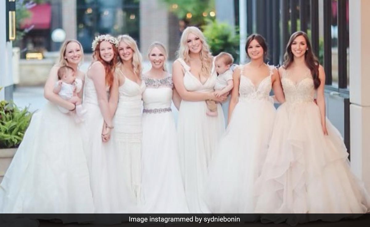 Here's Why This Texas Family Wore Bridal Gowns To A Dinner