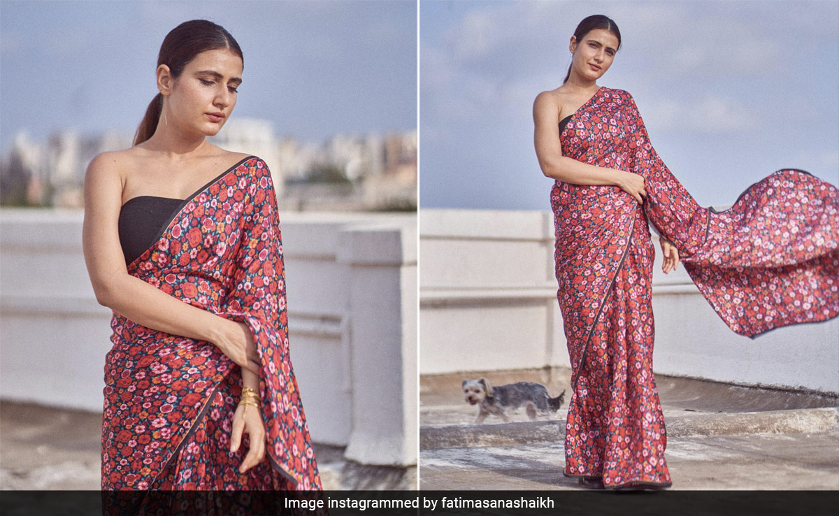 Is That A Field Of Flowers? No, It's Fatima Sana Shaikh Looking Delightful In A Floral <i>Saree</i>