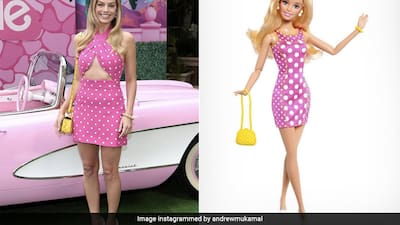 pink polka dot barbie dress Barbie Doll Pink and Black Polkadot Dress