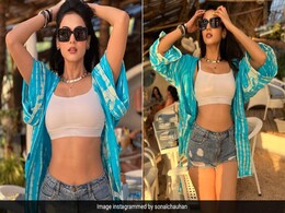 "Life Lately" Saw Sonal Chauhan In White Bralette And Denim Shorts With A Tie-Dye Cape "Life Lately" Saw Sonal Chauhan In White Bralette And Denim Shorts With A Tie-Dye Cape