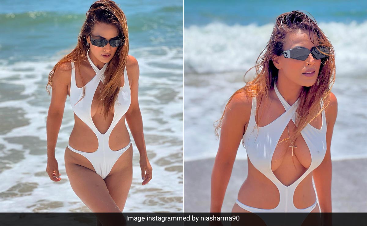 Nia Sharma's Recipe For A Stylish Summer In Miami Needs Just A Snazzy White Cutout Swimsuit