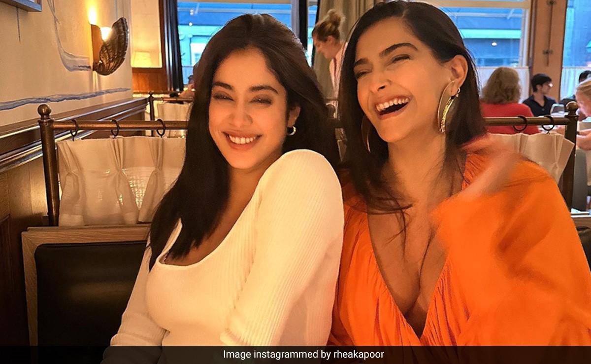 Janhvi And Sonam Kapoor Are All About Maximal Smiles In Minimal Style