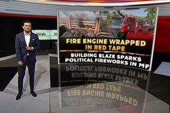 Building Fire Sparks Political Fireworks In Madhya Pradesh Building Fire Sparks Political Fireworks In Madhya Pradesh