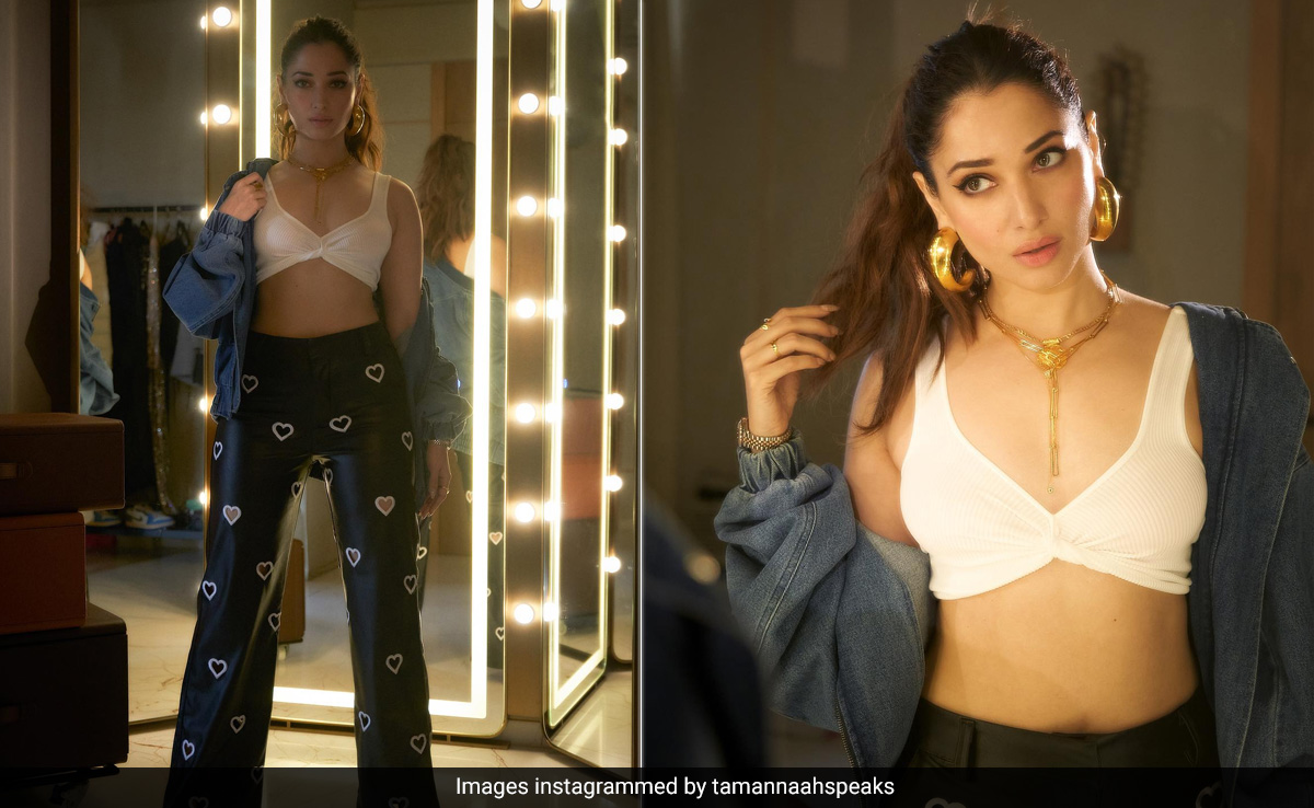 Vijay Varma May Be Tamannaah Bhatia's "Happy Place" But Her Heart Cutout Jeans Will Make It To Ours