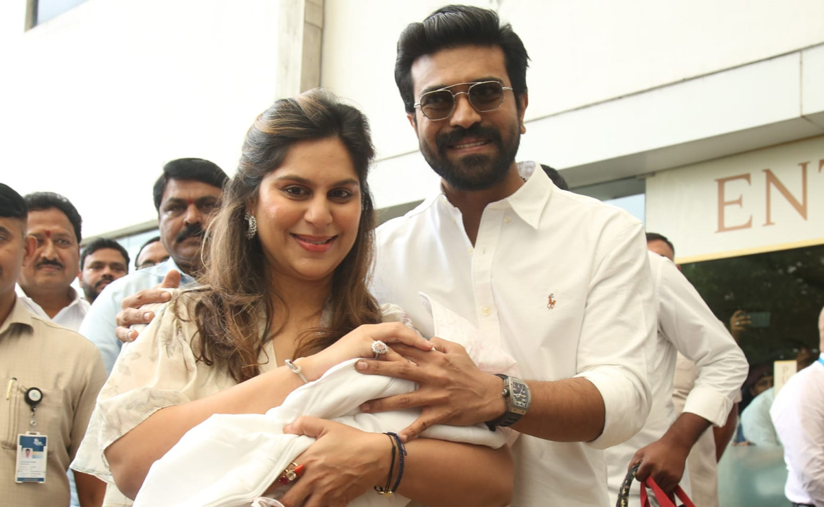 Ram Charan, Upasana Kamineni Make First Appearance With Baby. See Hospital Pics