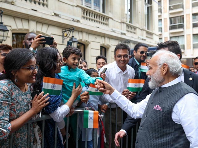 Brimming With Excitement, Indian Community Greets PM Modi In France