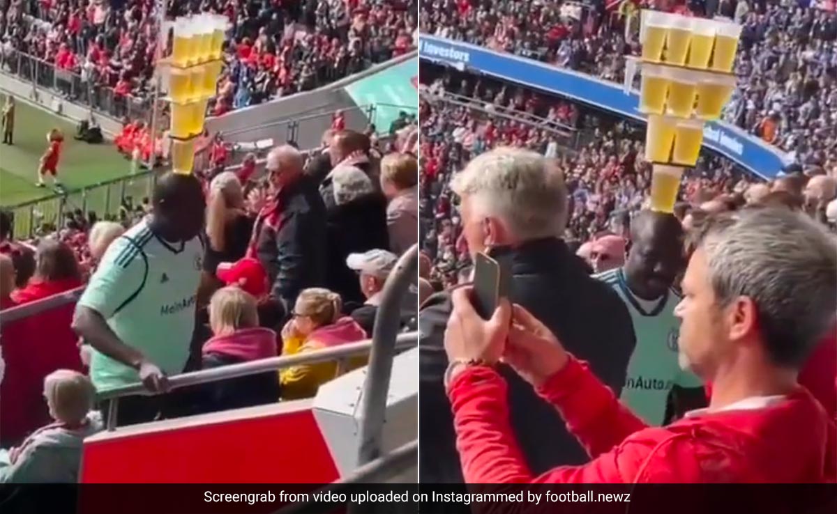 सिर पर एकसाथ 10 भरे हुए मग रखकर सीढ़ियां चढ़ रहा था शख्स, देखकर दंग रह गए लोग, बोले- ये है Real Talent