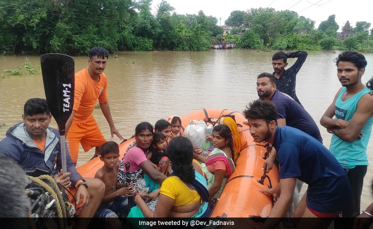 Heavy Rain Floods Houses In Maharashtra District, Air Force Called In