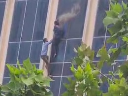 Fire At Shopping Complex In Greater Noida, Man Jumps From Third Floor Fire At Shopping Complex In Greater Noida, Man Jumps From Third Floor