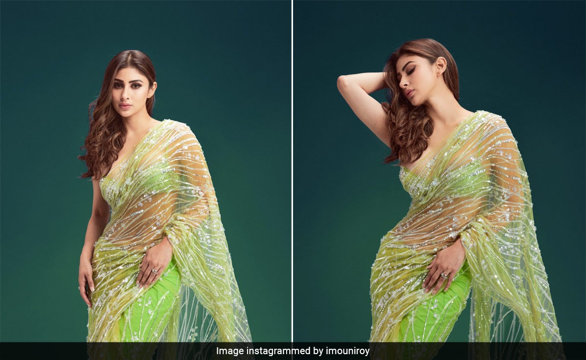 Mouni Roy's Biggest Green Flag On The Fashion Front Is Simply Her In A Green <i>Saree</i>