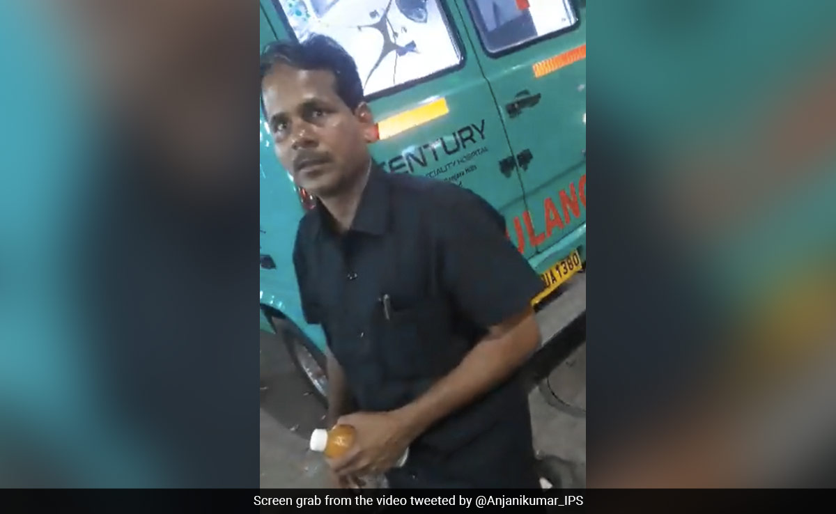 Video: Hyderabad Ambulance Driver Misuses Siren To Stop For Snacks