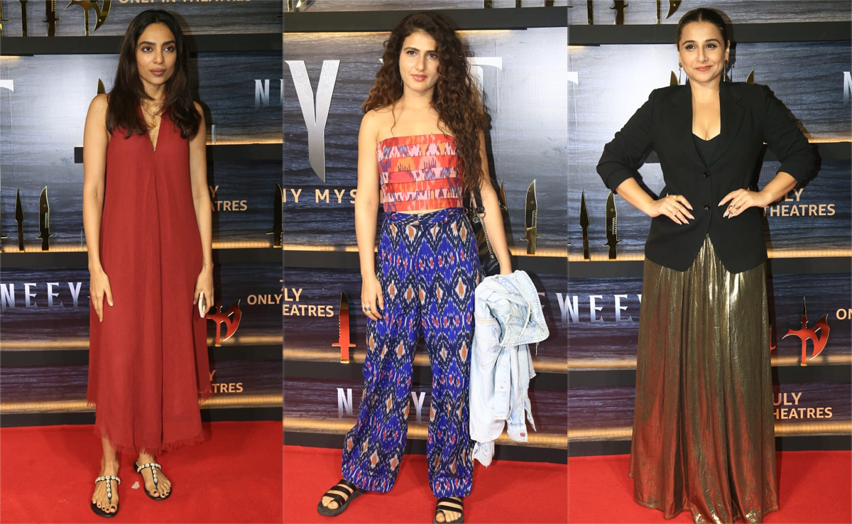 Vidya Balan, Sobhita Dhulipala And Fatima Sana Shaikh Lead Celeb Roll Call At <i>Neeyat</i> Screening