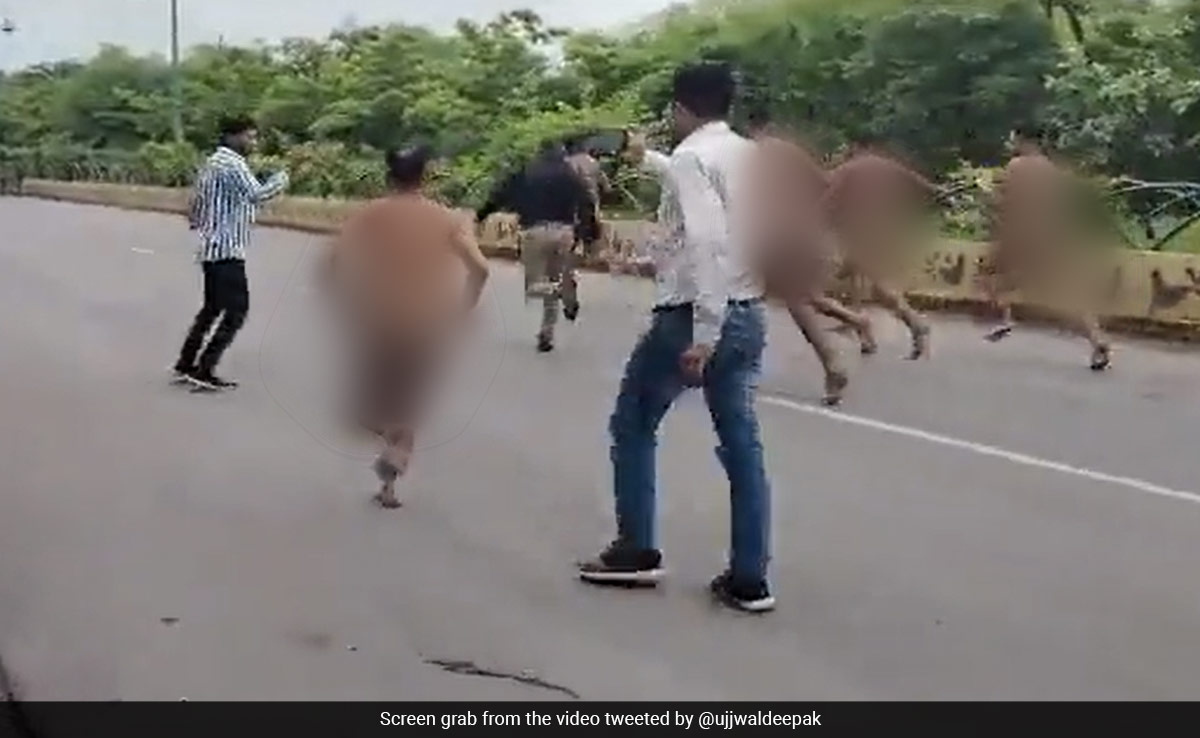Men Stage Nude Protest In Chhattisgarh's Raipur Over Fake Caste Certificates