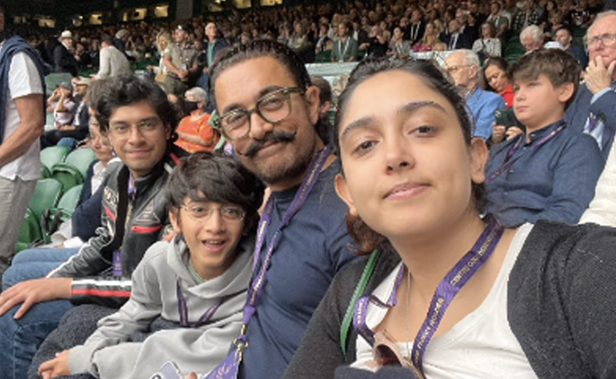 Wimbledon 2023 Final: Aamir Khan Had This Much Fun With His Children Ira, Junaid And Azad