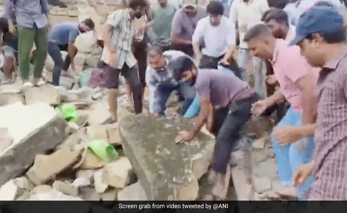 Two-Storey Building Collapses In Gujarat Amid Heavy Rain, 4 Feared Trapped