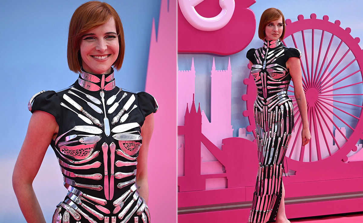 In A Sea Of <i>Barbie</i> Pink, Hari Nef Was A Striking Contrast In Dilara Findikoglu's Viral Knife Dress