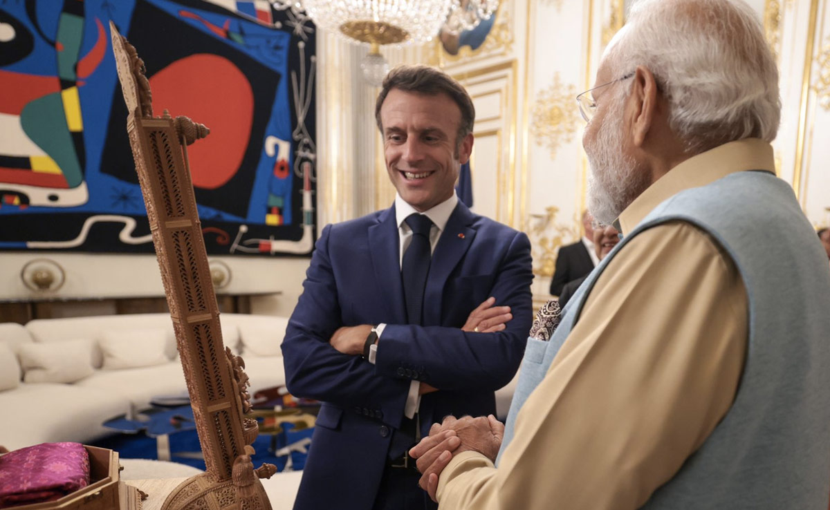 Sitar For Macron, Silk For His Wife: PM Modi's French Connection Gifts