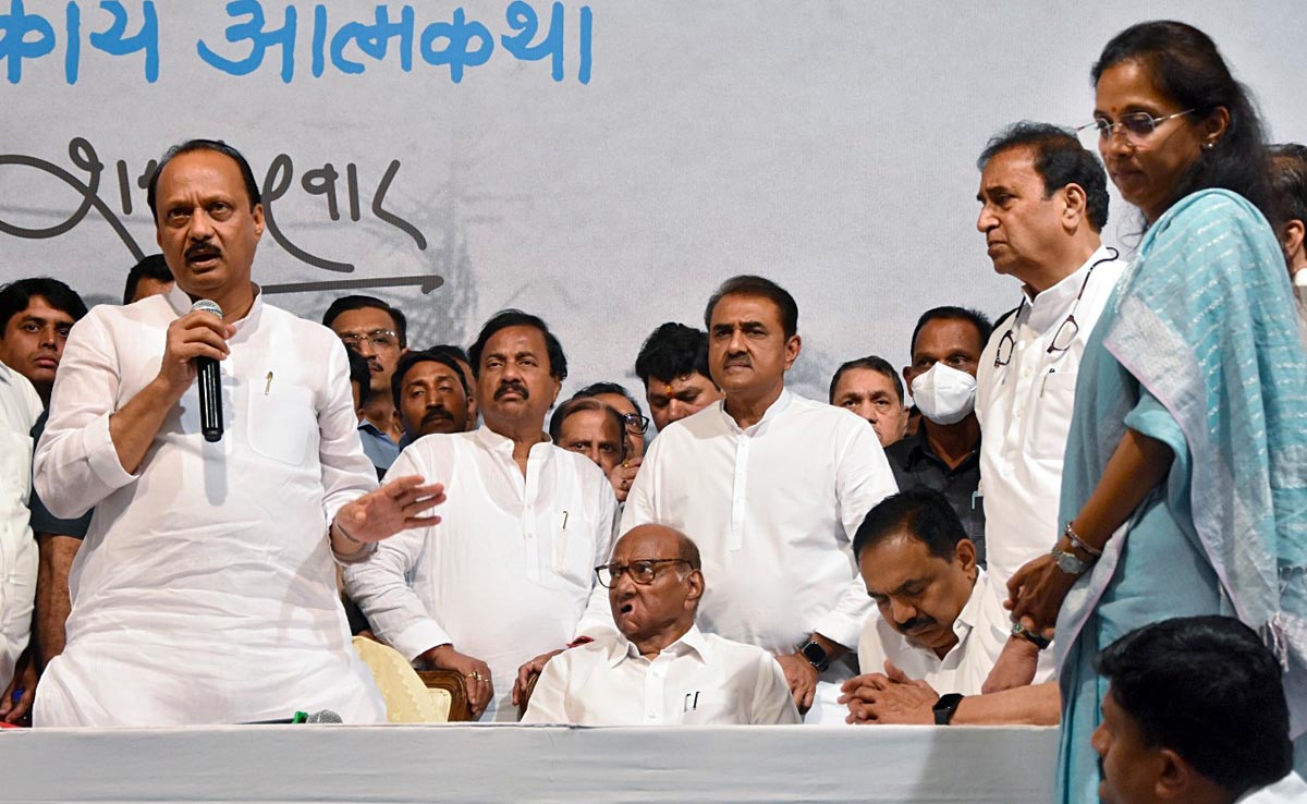 Sharad Pawar "Was Silent", Again, In Meet No. 2 With Team Ajit Pawar