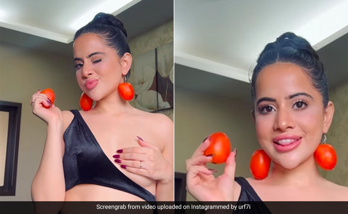 Uorfi Javed's Quirky Tomato Earrings Are Possibly The Most Expensive Part Of Her Look