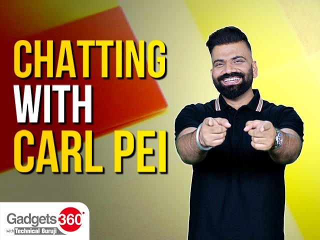 Gadgets 360 With Technical Guruji: Chatting With Carl Pei