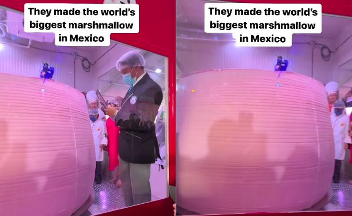 Mexican Company Sets World Record For Largest Marshmallow, Guess Its Weight?