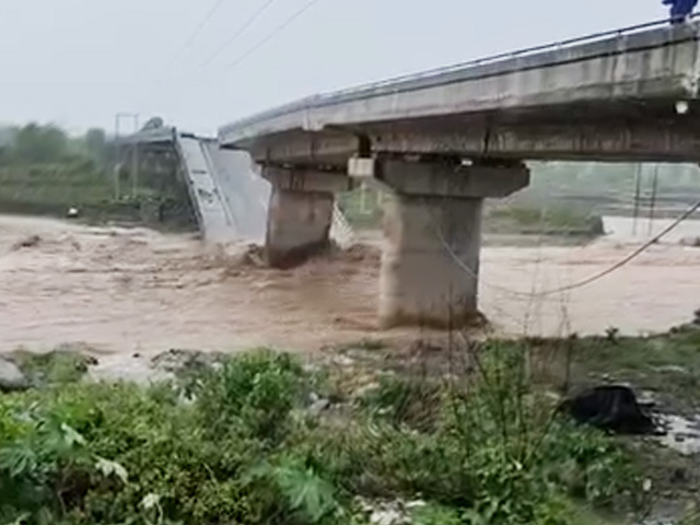 In Spate Due To Rain, River Tears Off Part Of Concrete Bridge In Uttarakhand