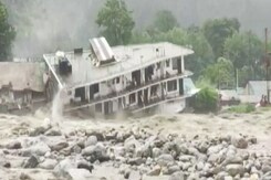 River Fury Pulls Down Houses, Bridges Across Himachal Amid Heavy Rain River Fury Pulls Down Houses, Bridges Across Himachal Amid Heavy Rain