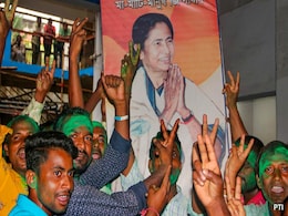 Trinamool Celebrates After Huge Lead In Bengal Rural Polls, BJP Distant Second Trinamool Celebrates After Huge Lead In Bengal Rural Polls, BJP Distant Second