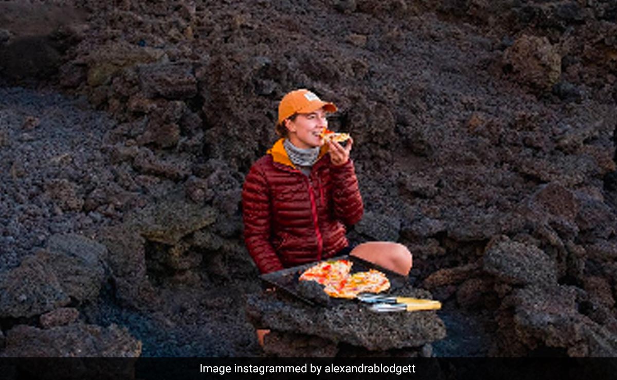 Woman Eats Pizza Cooked On Guatemala's Active Volcano, Video Is Viral