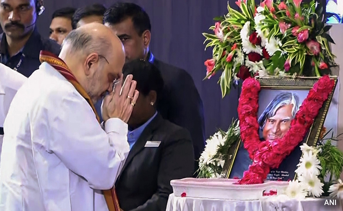 Amit Shah Launches Book On APJ Abdul Kalam In His Hometown Rameswaram