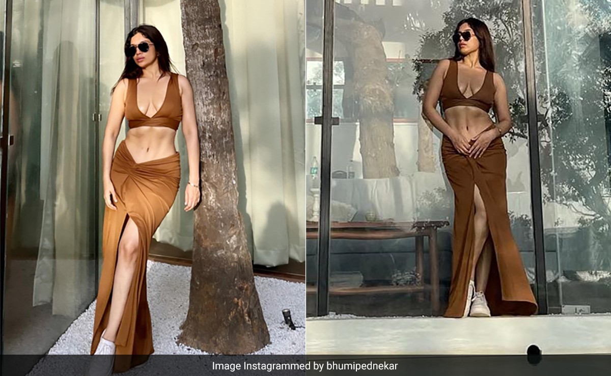 Bhumi Pednekar In A Breezy Brown Co-Ord Set In Goa Certainly Looks Like A 'Slice Of Heaven'